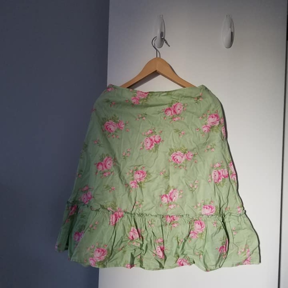 Ralph Lauren Ruffle Bottom Pencil Skirt